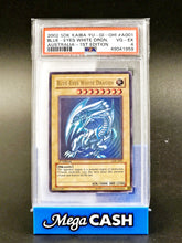 Yu Gi Oh! 2002 Blue Eyes White Dragon Australia 1st Edition SDK-A001 PSA 4